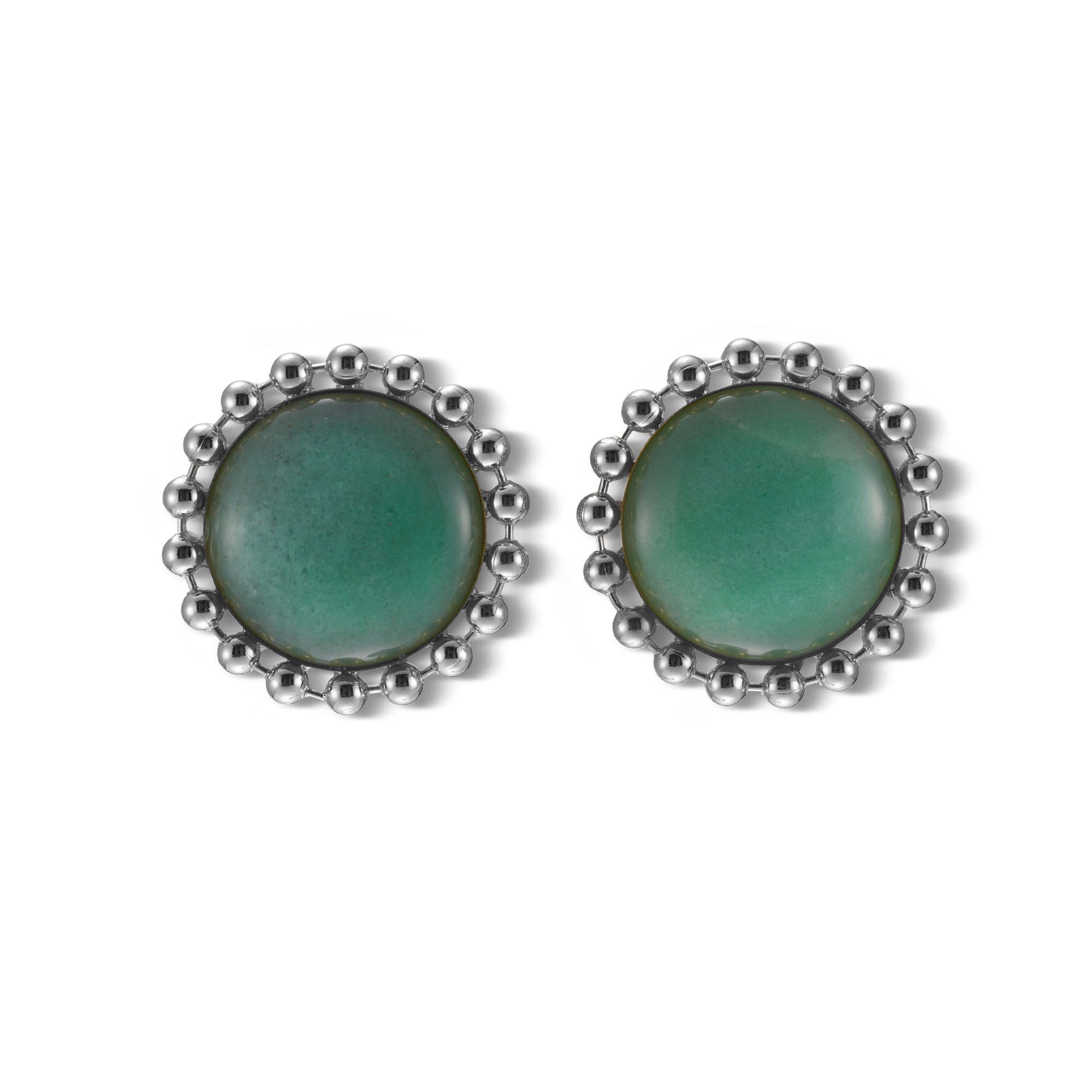 Lina Ball Chain Button Earrings - Elegant & Stylish Women's Fashion Jewelry for Parties, Weddings & Everyday Wear