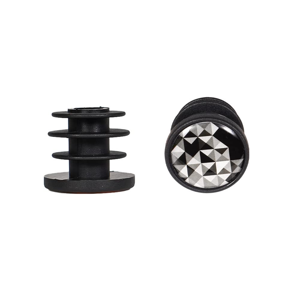SEADEAR 2 Pack Bike Handlebar End Plugs - Durable Plastic Bar End Caps for Road & Mountain Bicycles - Universal Fit, Lightweight & Shock-Absorbing (White) - Perfect for Cycling, Commuting & Outdoor Adventures