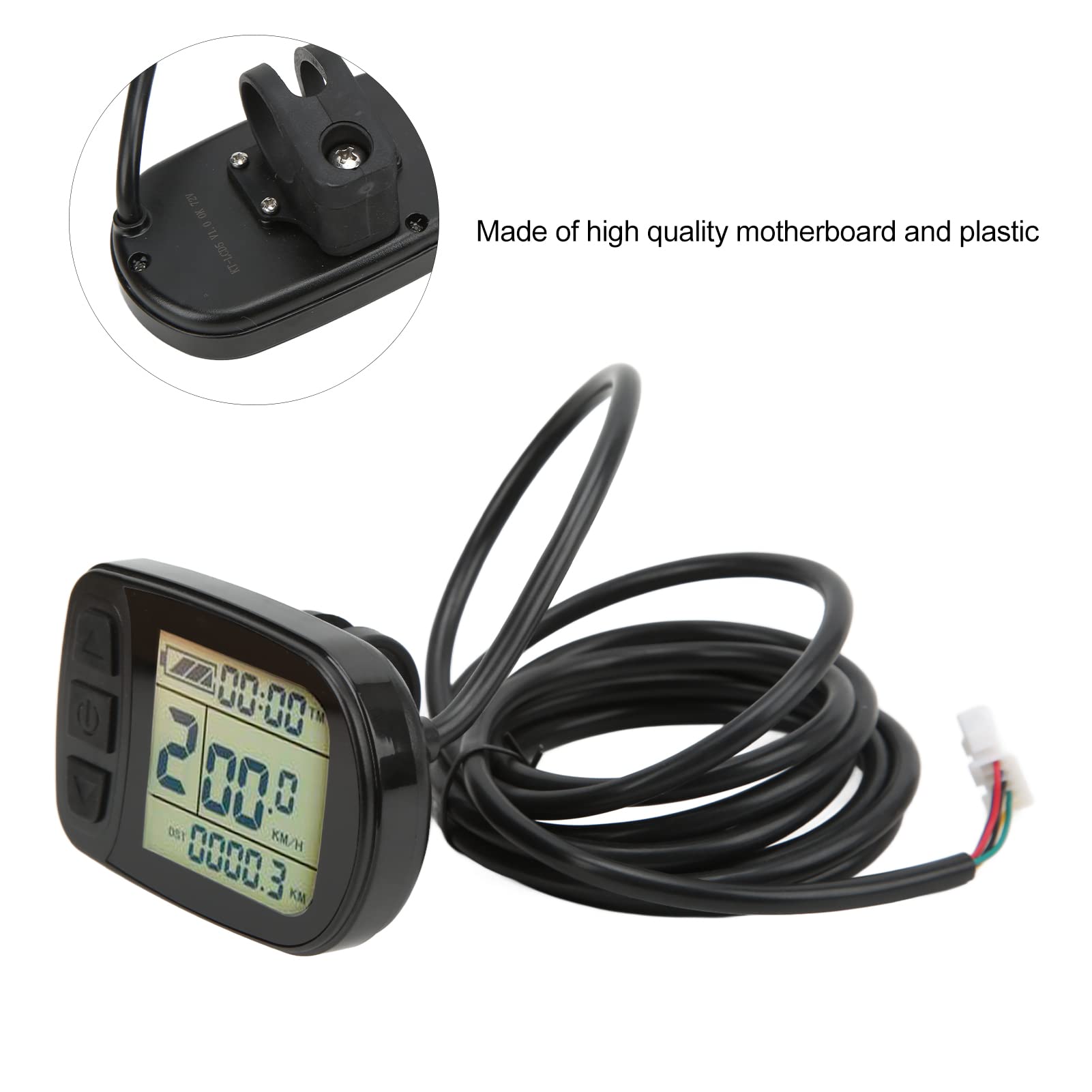 72V Waterproof E-Bike LCD Display with SM Connector - LCD5 Control Panel for Electric Bike Conversion | Perfect for DIY E-Bike Upgrades & Urban Commuting