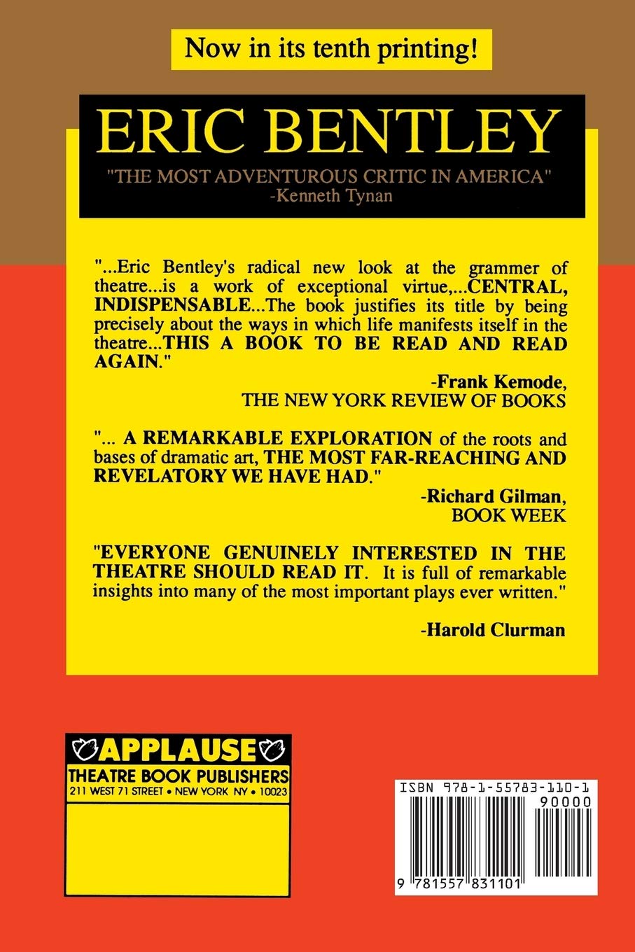 The Life of the Drama (Applause Books) - Theater Arts, Acting & Playwriting Guide - Perfect for Drama Students, Actors & Theater Enthusiasts