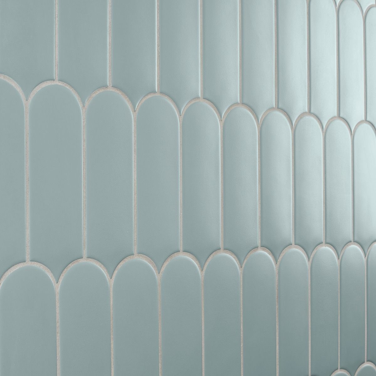 Fan Fishscale Parry Airy Sarina Wall Tile - Natural Ceramic Mosaic for Bathroom, Kitchen & Backsplash Decoration