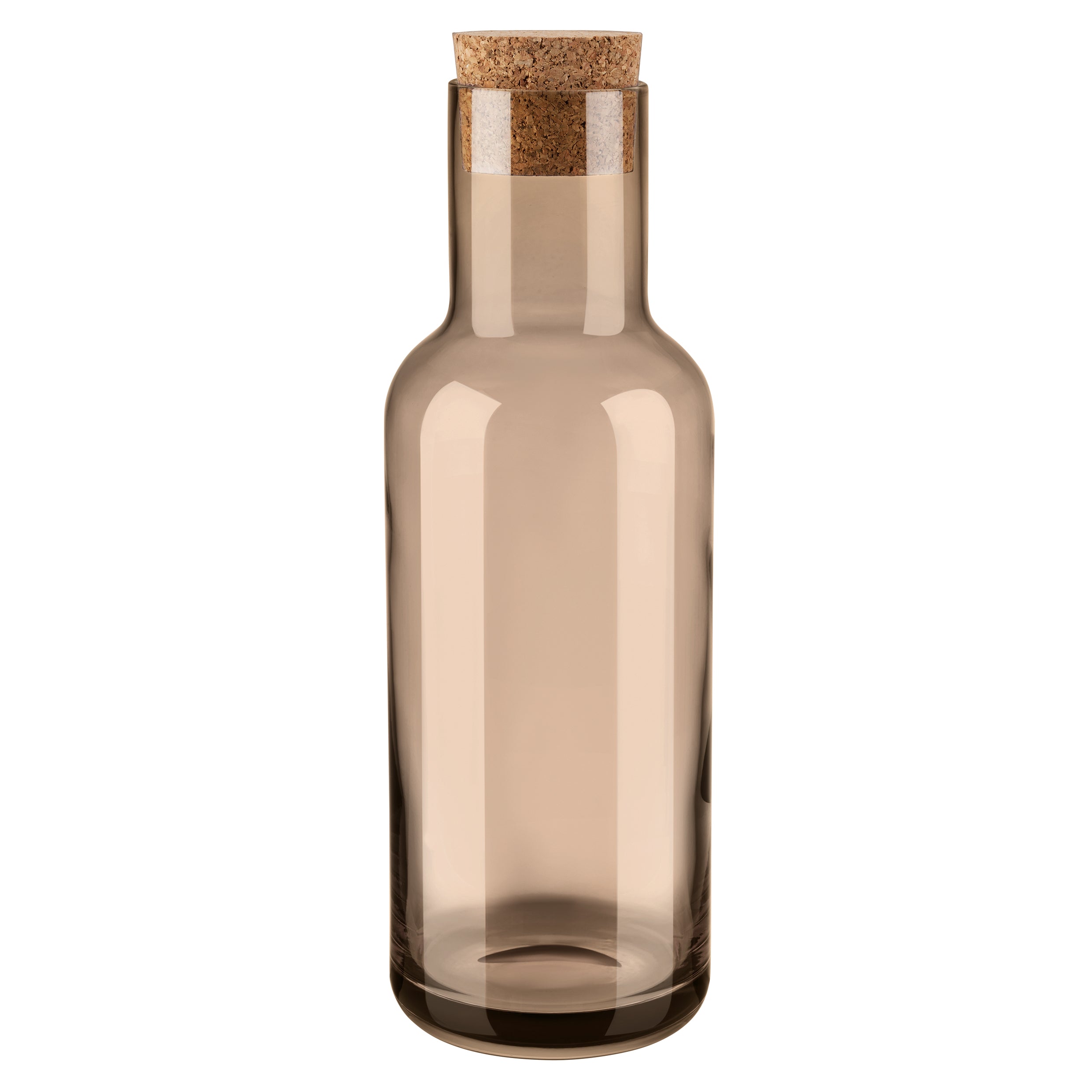 FUUMI Glass Water Carafe with Cork Lid - Elegant Pitcher for Water, Juice & Wine - Perfect for Dining, Entertaining & Home Decor