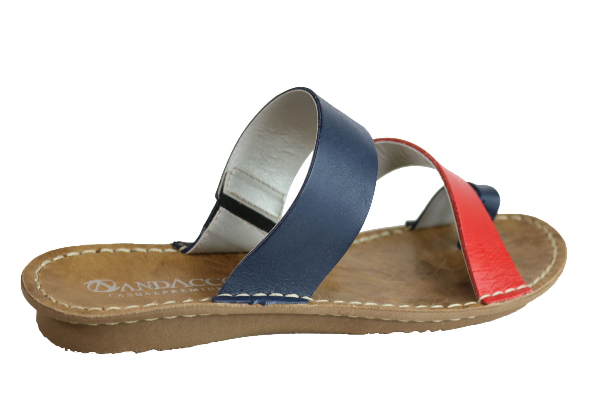 Andacco Felica Women's Comfort Leather Thongs Sandals - Handmade in Brazil - Perfect for Beach, Pool & Summer Vacations