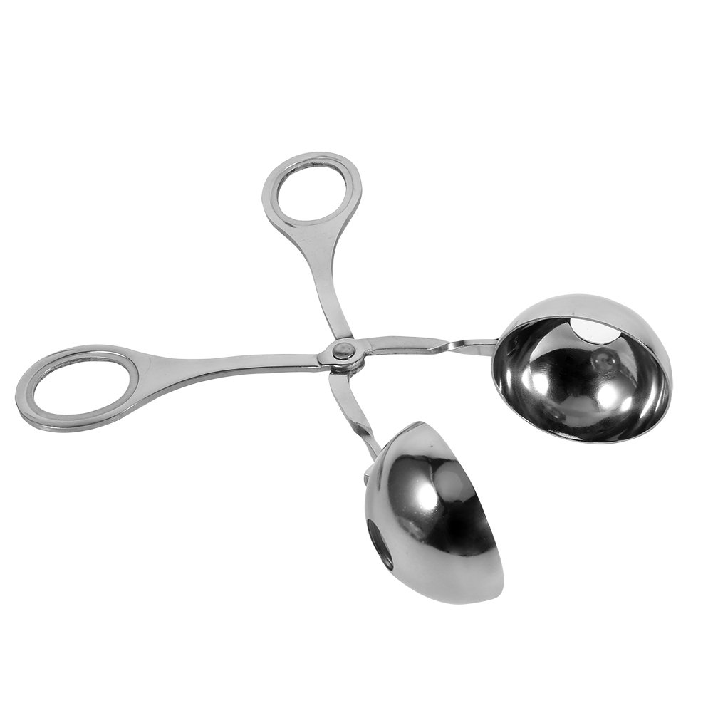 Premium Stainless Steel Meat Baller & Cookie Dough Scoop - Large Kitchen Tool for Perfect Ice Cream, Cookie Dough & Meatballs - Ideal for Baking, Cooking & Food Prep