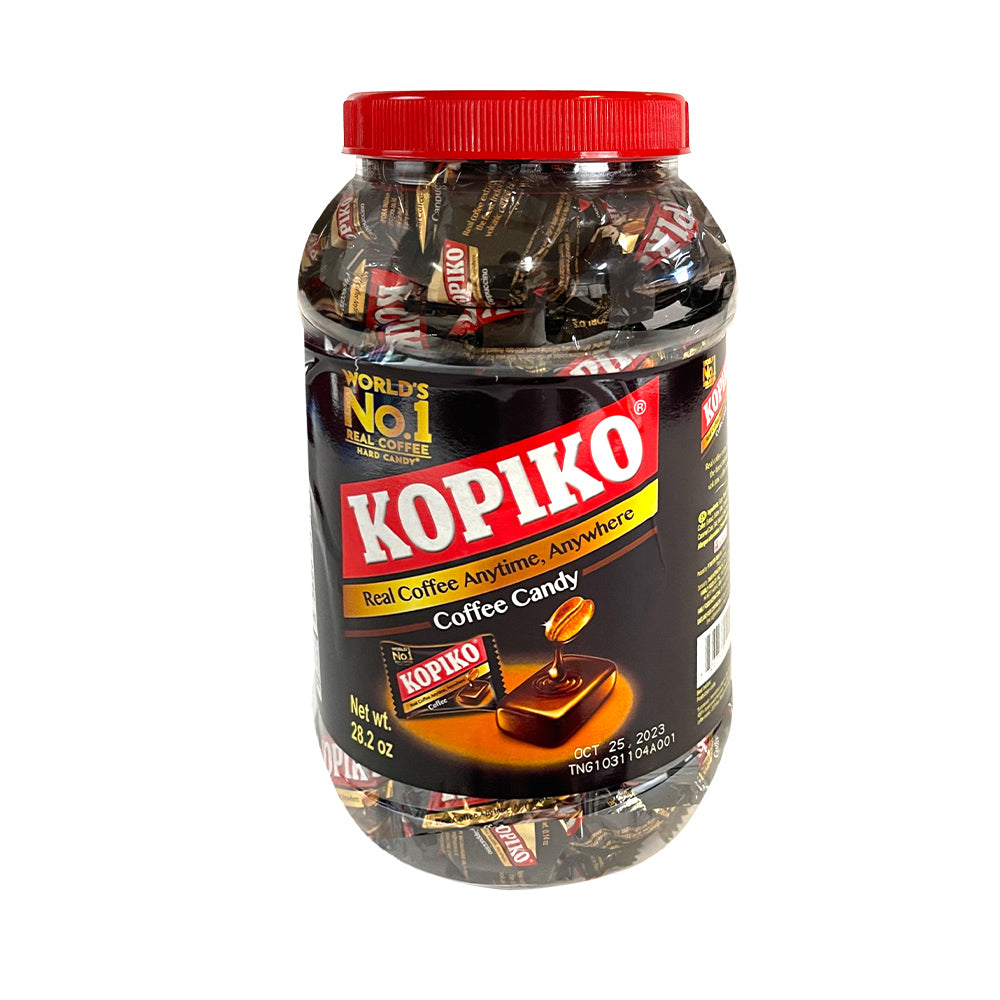 Kopiko Coffee Candy 28.2oz (800g) Jar - Delicious Caffeinated Treats for Office Snacks, Travel & Energy Boost