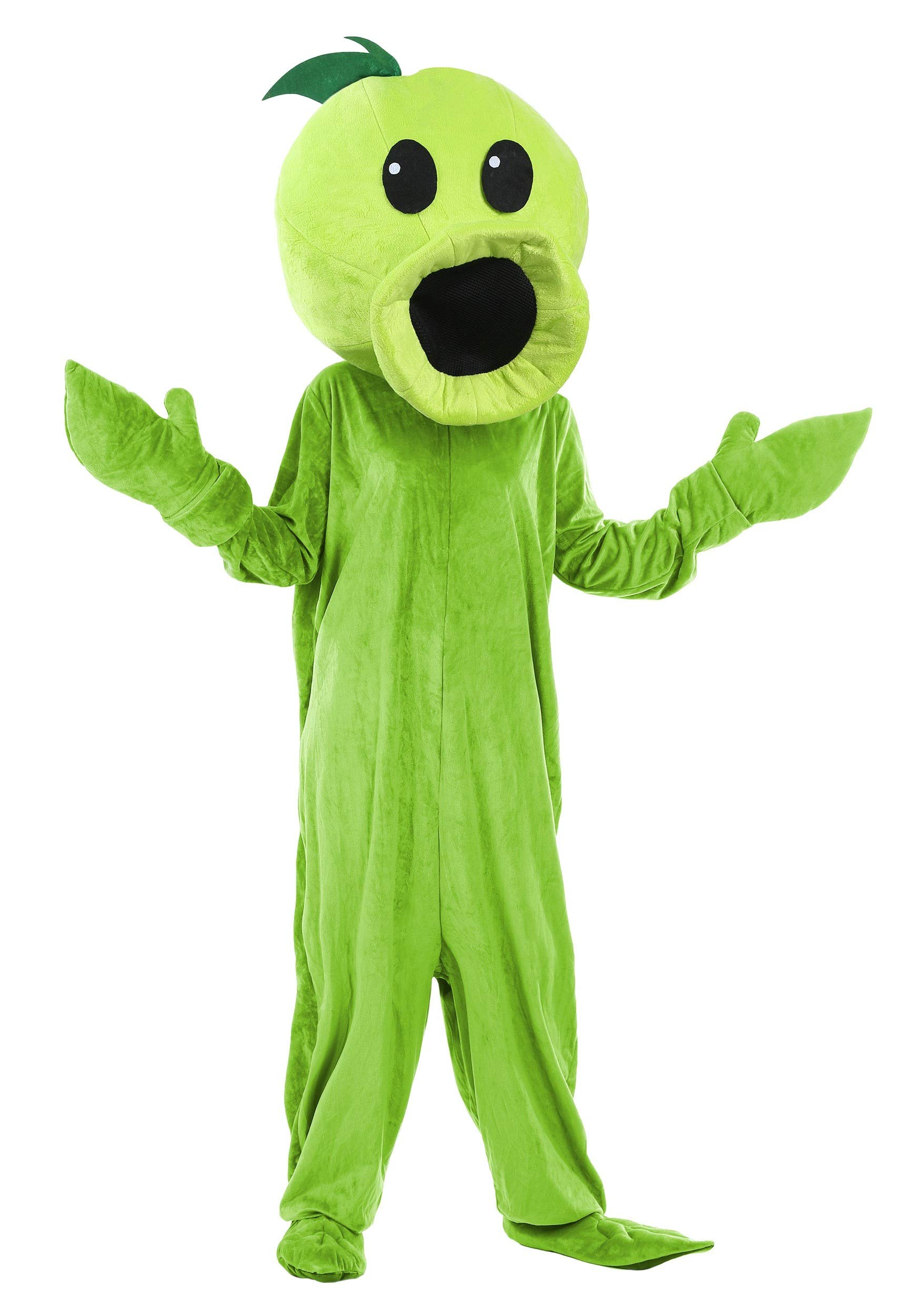 Plants vs Zombies Peashooter Costume for Adults - Halloween Cosplay, Comic Con & Gaming Party Outfit