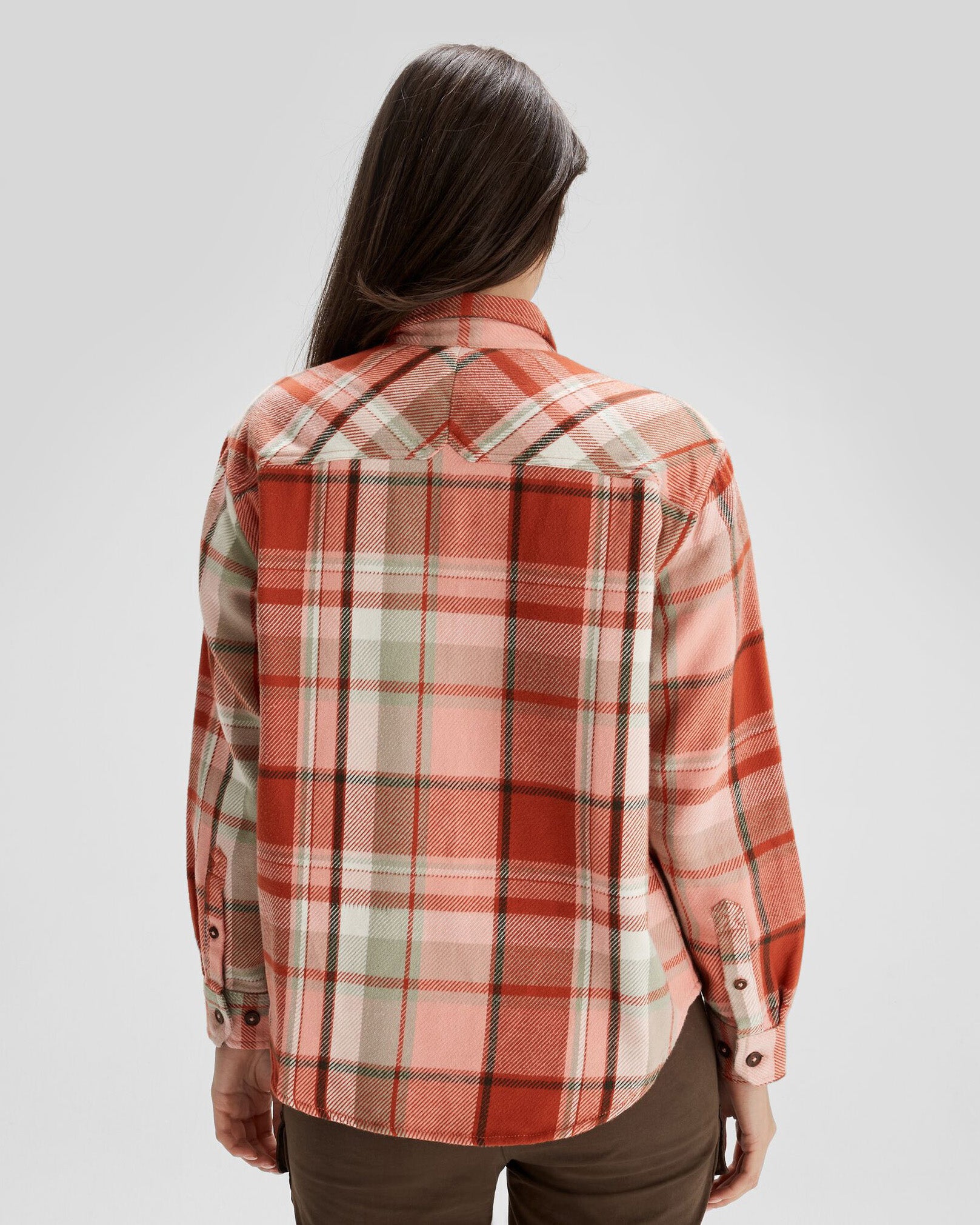 Women's Huntly Long Sleeve Plaid Shirt - Soft Flannel Button Down Top for Fall & Winter - Perfect for Cabin Retreats, Outdoor Adventures and Casual Office Wear