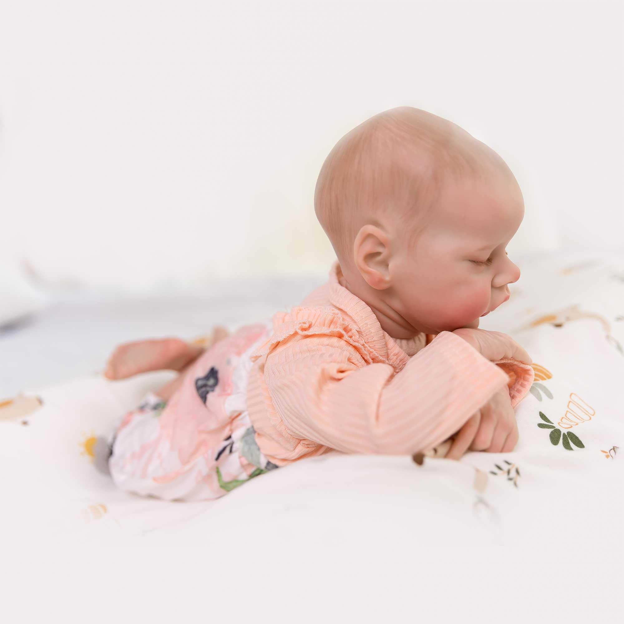 Lifelike Reborn Baby Doll 18 Inch Realistic Sleeping Vinyl Baby Doll - Perfect Gift for Girls Age 3+ | Twin A | Nursery Play, Pretend Play, Birthday Present, Collectible Doll