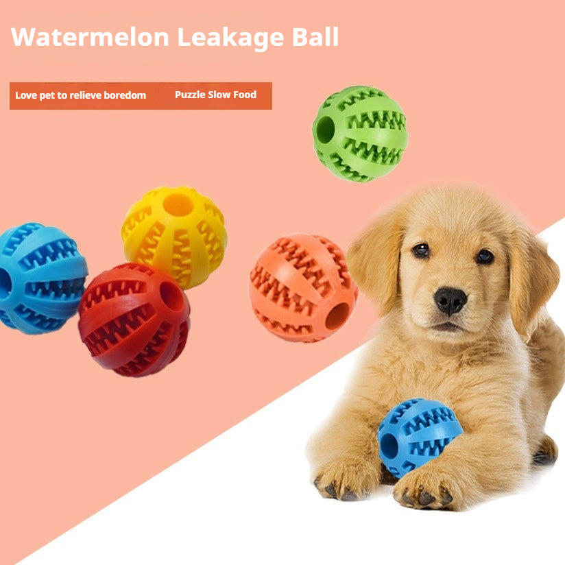 Durable Dog Chew Toy - Leaky Ball for Teething, Boredom & Training - Interactive Pet Supplies for Puppies & Adult Dogs - Perfect for Playtime & Dental Health (Model: 742778970075)