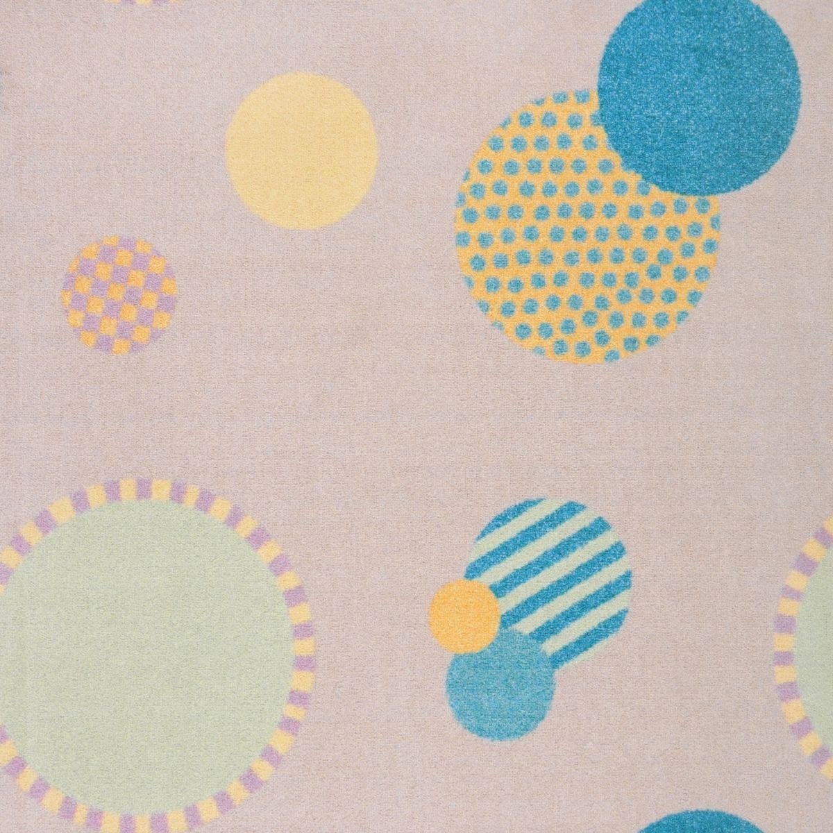 Joy Carpets Playful Patterns Baby Dots Non-Slip Area Rug for Nursery & Kids Room - Soft Multicolored Play Mat for Toddlers & Infants - Perfect for Playtime, Learning & Crawling