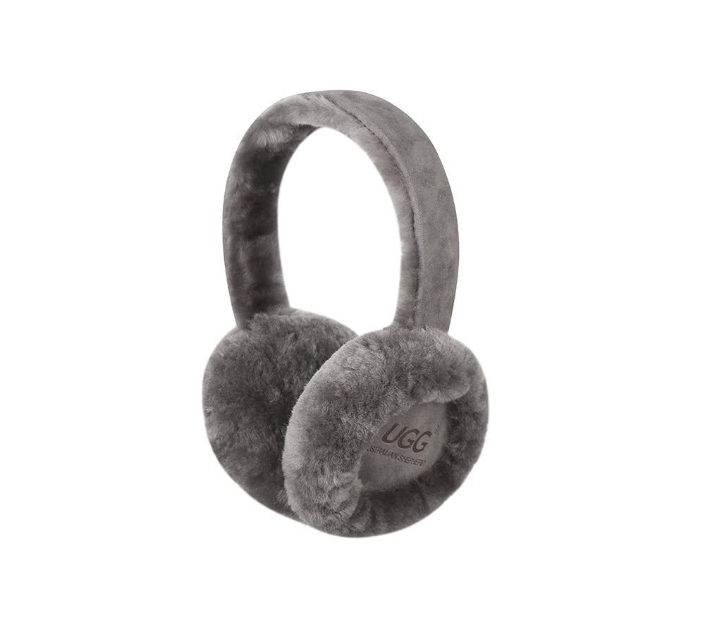 Australian Shepherd® UGG Women's Adjustable Sheepskin Wool Earmuffs - Connie Style - Perfect for Winter Outdoor Activities, Skiing, and Cold Weather Fashion Accessory