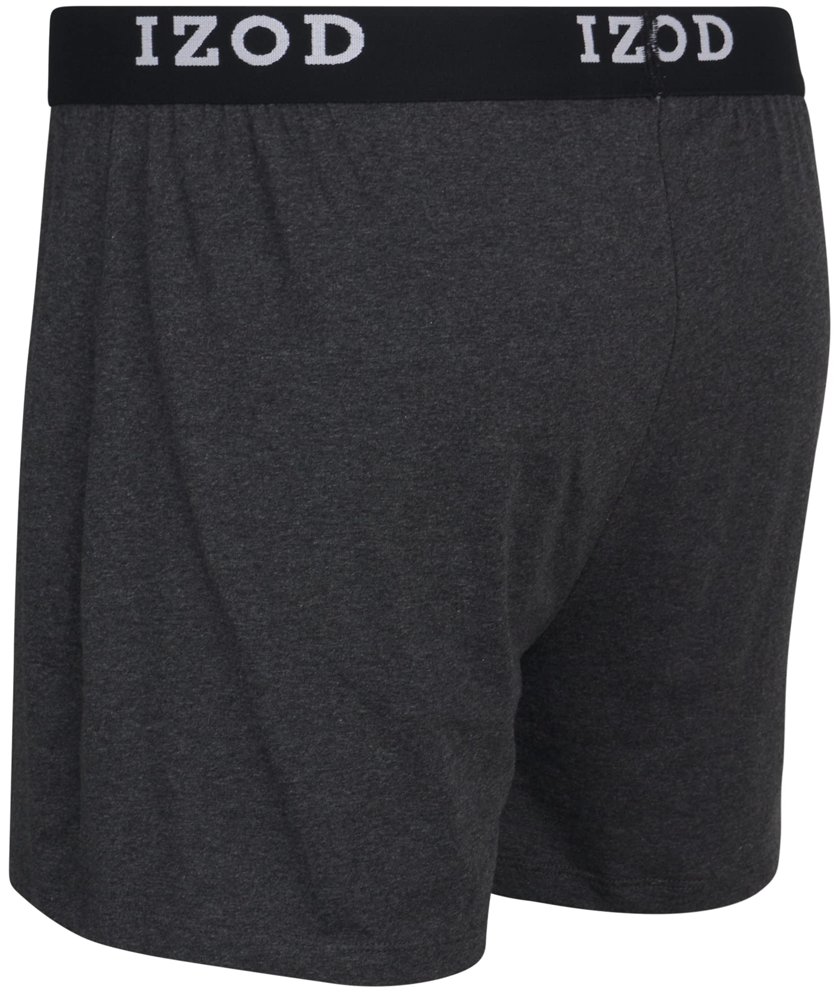 IZOD Men's Boxer Shorts 4-Pack - Classic Knit Underwear with Functional Fly - Soft & Breathable Cotton Boxer Briefs for Men (Sizes M-2XL) - Perfect for Everyday Wear, Workout & Lounge