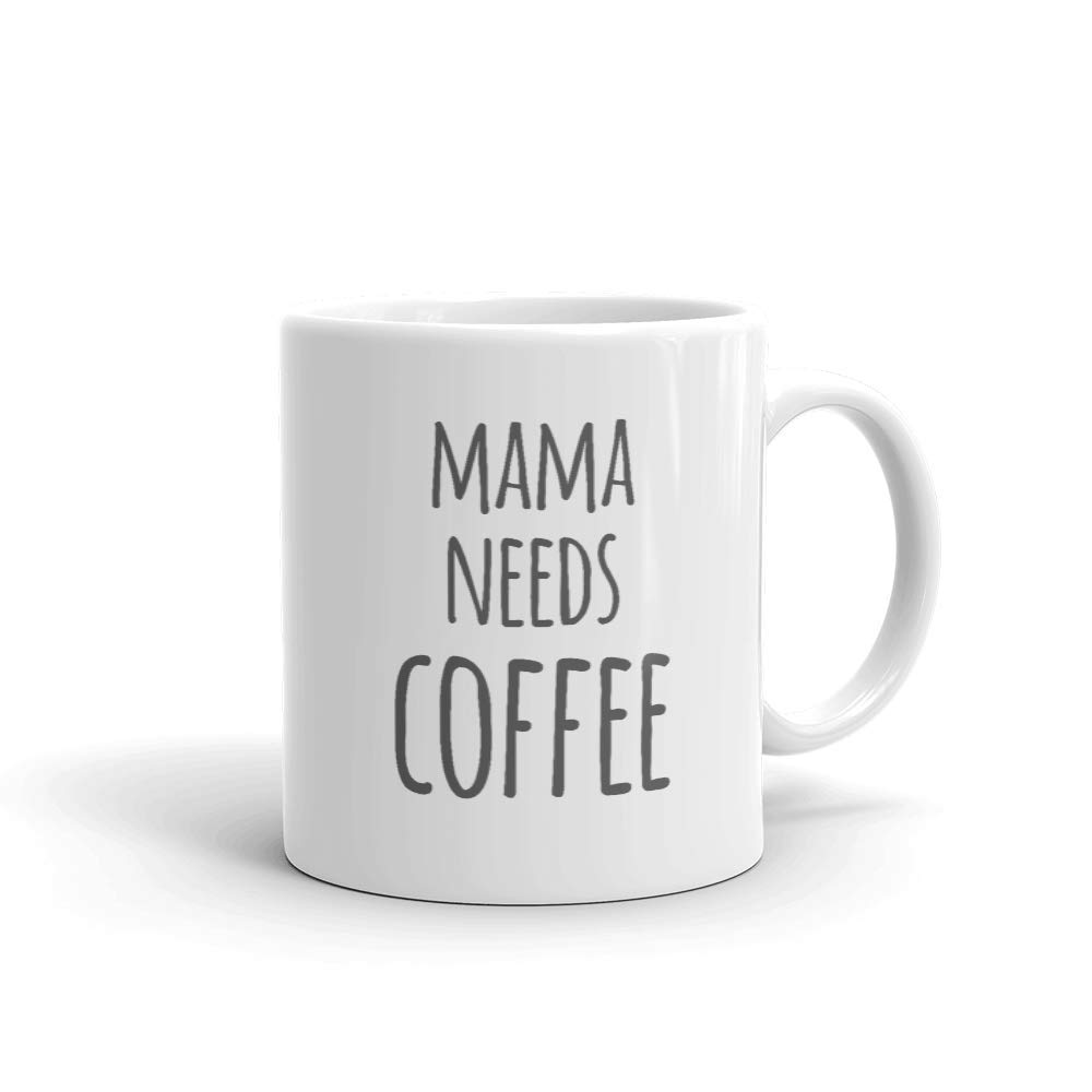 Funny Humor Novelty Ceramic Coffee Mug - 11oz 'Mama Needs Coffee' Tea Cup for Moms, Gift for Coffee Lovers - Perfect for Home, Office & Mother's Day Gifts