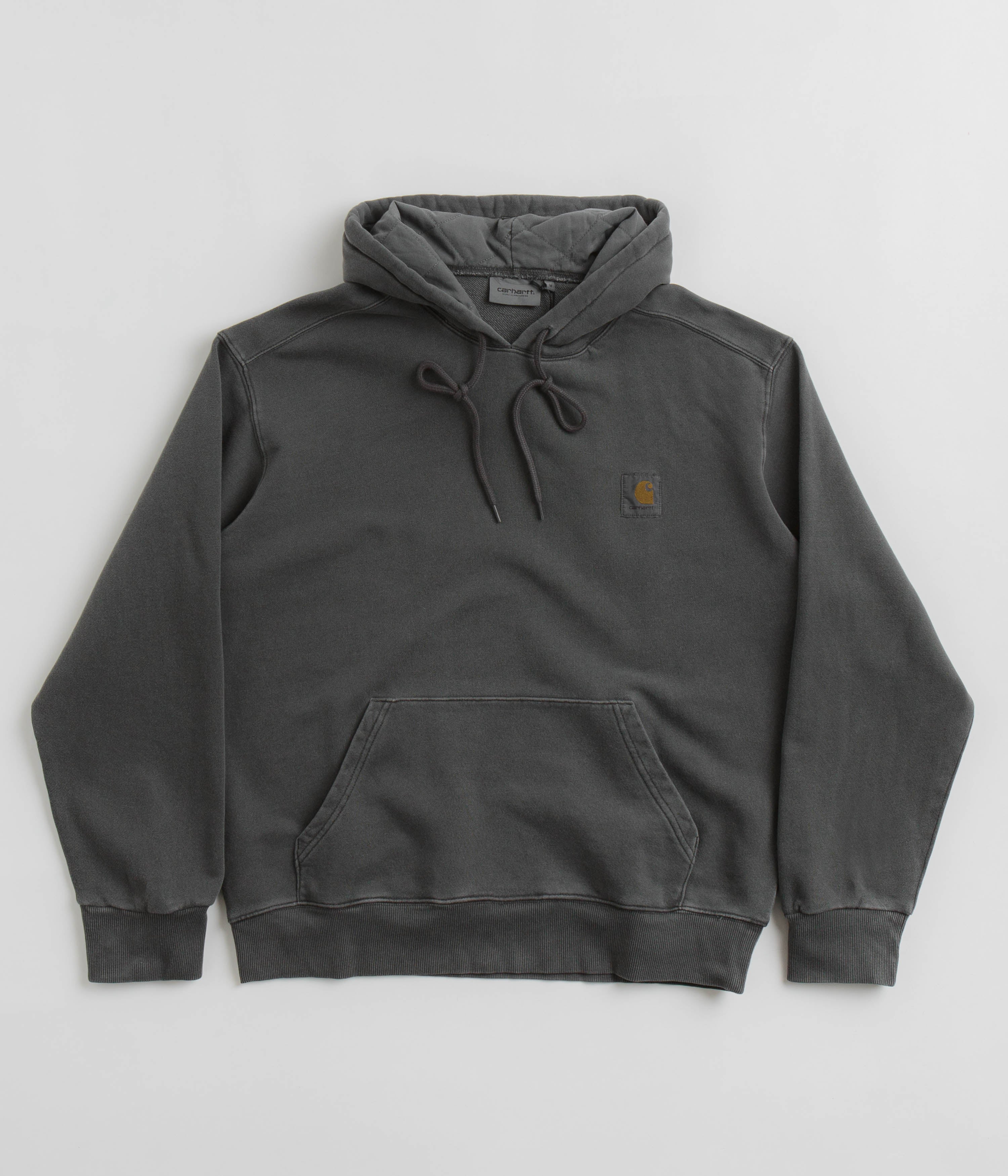 Carhartt Nelson Hoodie for Men & Women - Charcoal Gray Pullover Fleece Hooded Sweatshirt | Warm & Comfortable for Outdoor Work, Hiking & Casual Wear