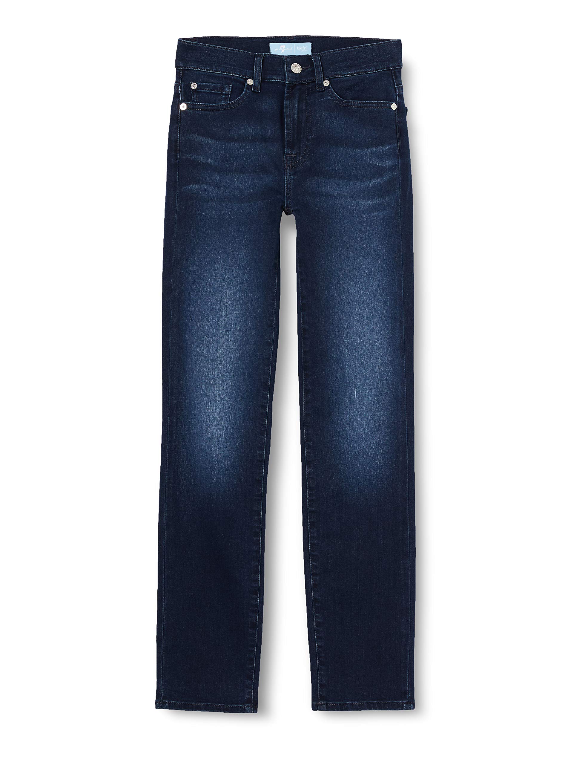 7 For All Mankind Women's Roxanne Slim Fit Stretch Denim Jeans - High Waist Skinny Jeans for Casual Wear & Night Out