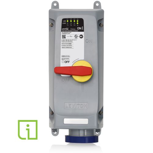 30-60 Amp Mechanical Interlock with Local Monitoring Technology for 240-480 Volt - Ideal for Industrial Equipment, Power Distribution & Electrical Safety Applications