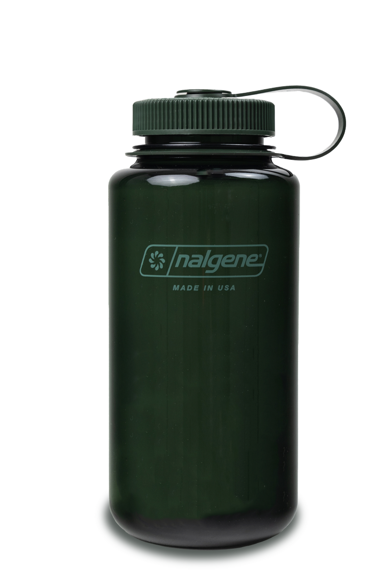 Nalgene 32oz Wide Mouth Water Bottle - BPA Free, Leak Proof & Durable for Outdoor, Gym & Travel | Sustainable Tritan Plastic