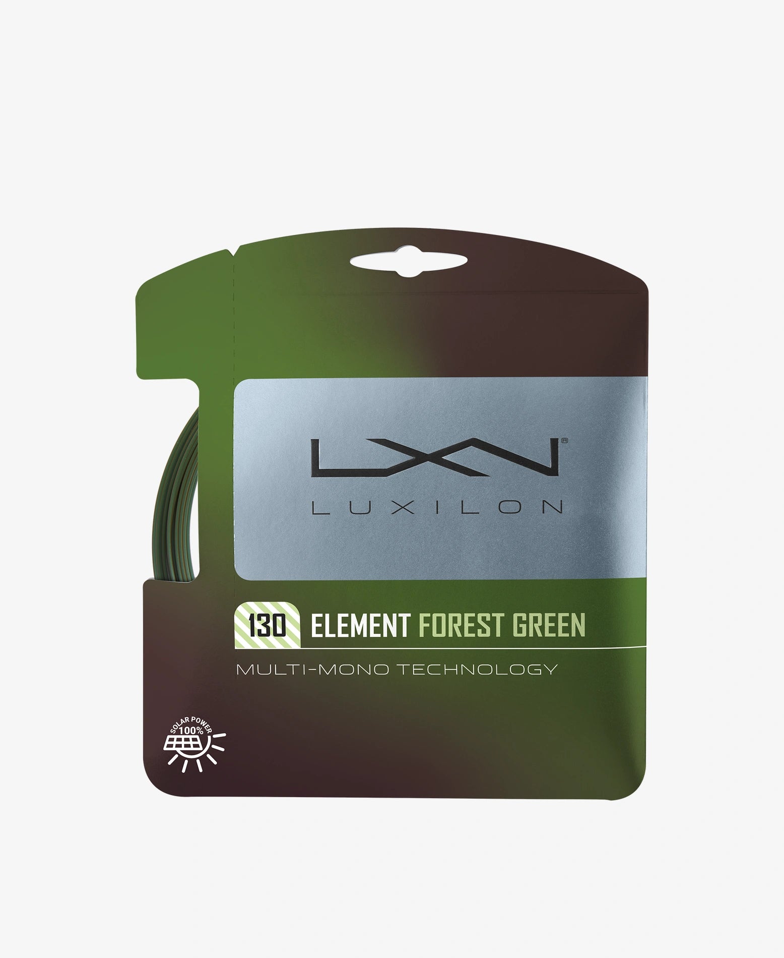 Luxilon Element Forest Green 130 Tennis String Set | High-Performance Polyester String for Spin & Control | Perfect for Competitive Players & Tournament Play