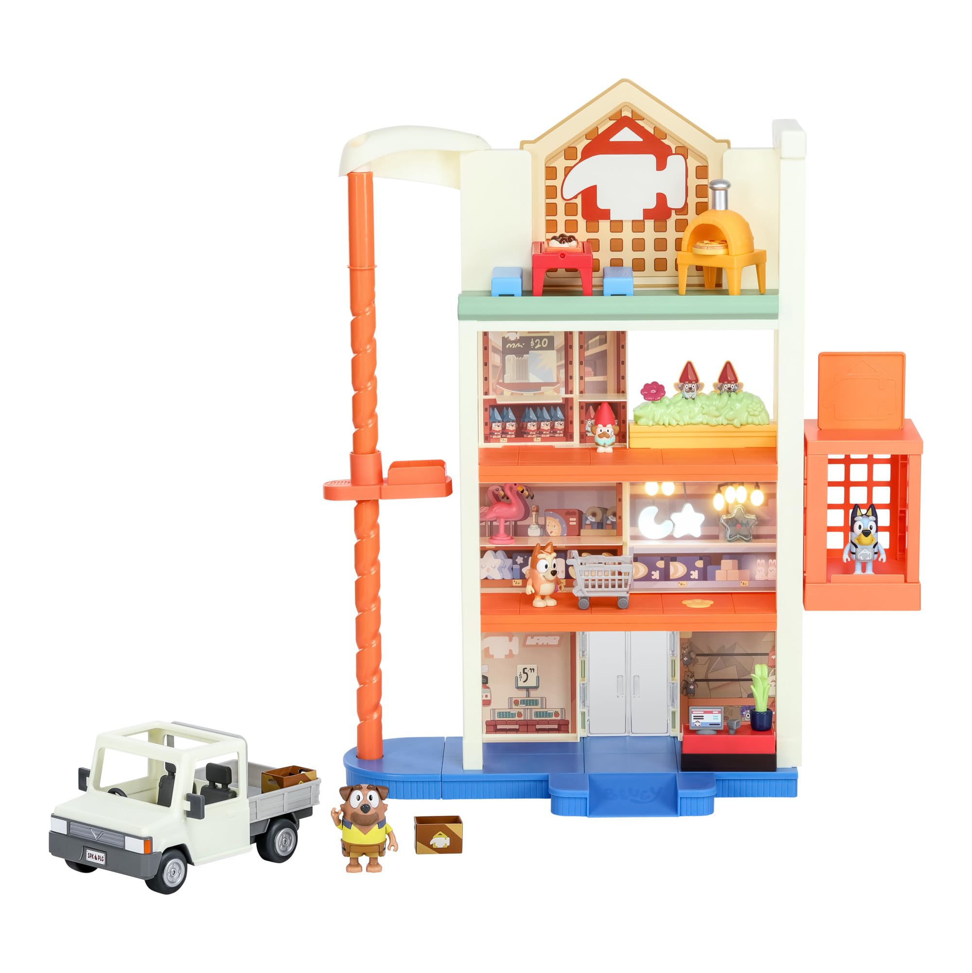 Bluey Hammerbarn Shopping Center Mega Playset - 4 Level 22