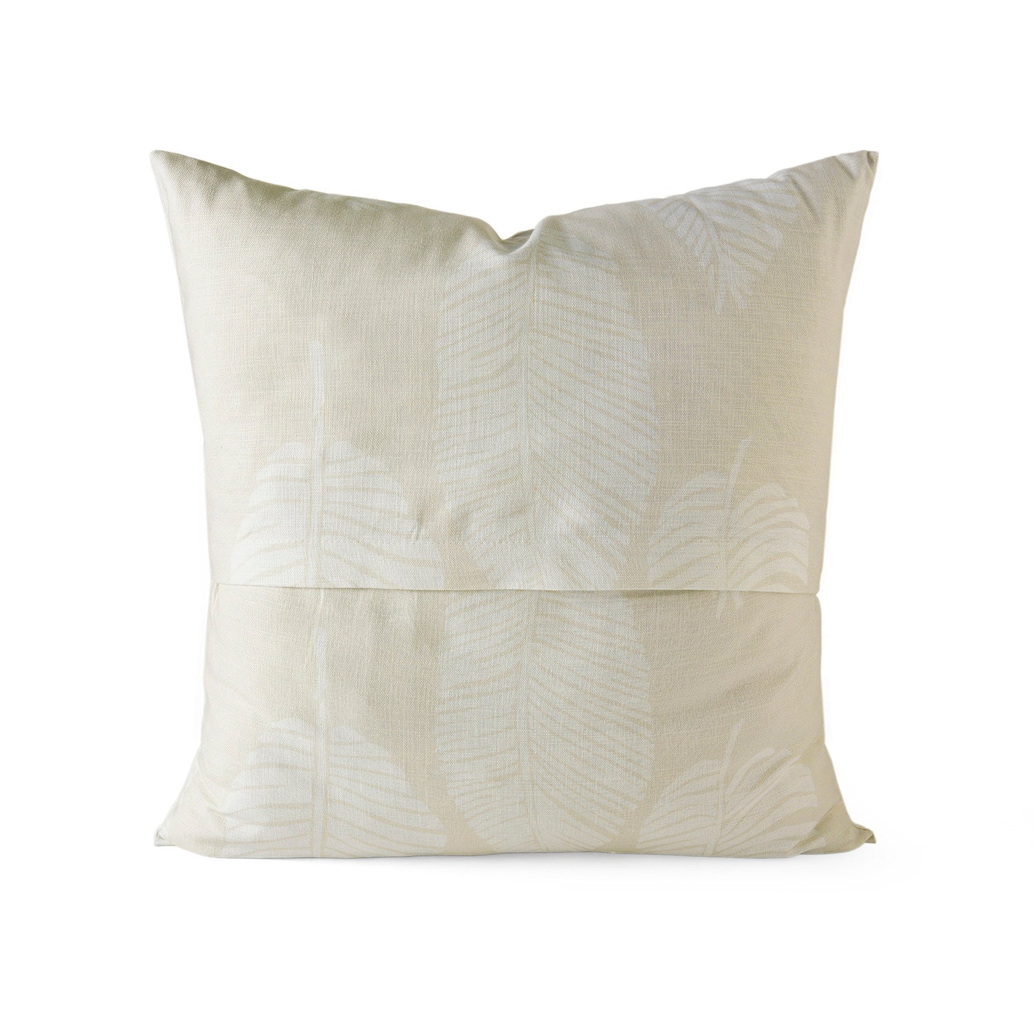 Elegant White Floral Printed Cotton Cushion Covers Set of 2 - Soft Textured Pillow Cases for Sofa, Bedroom Decor and Home Styling