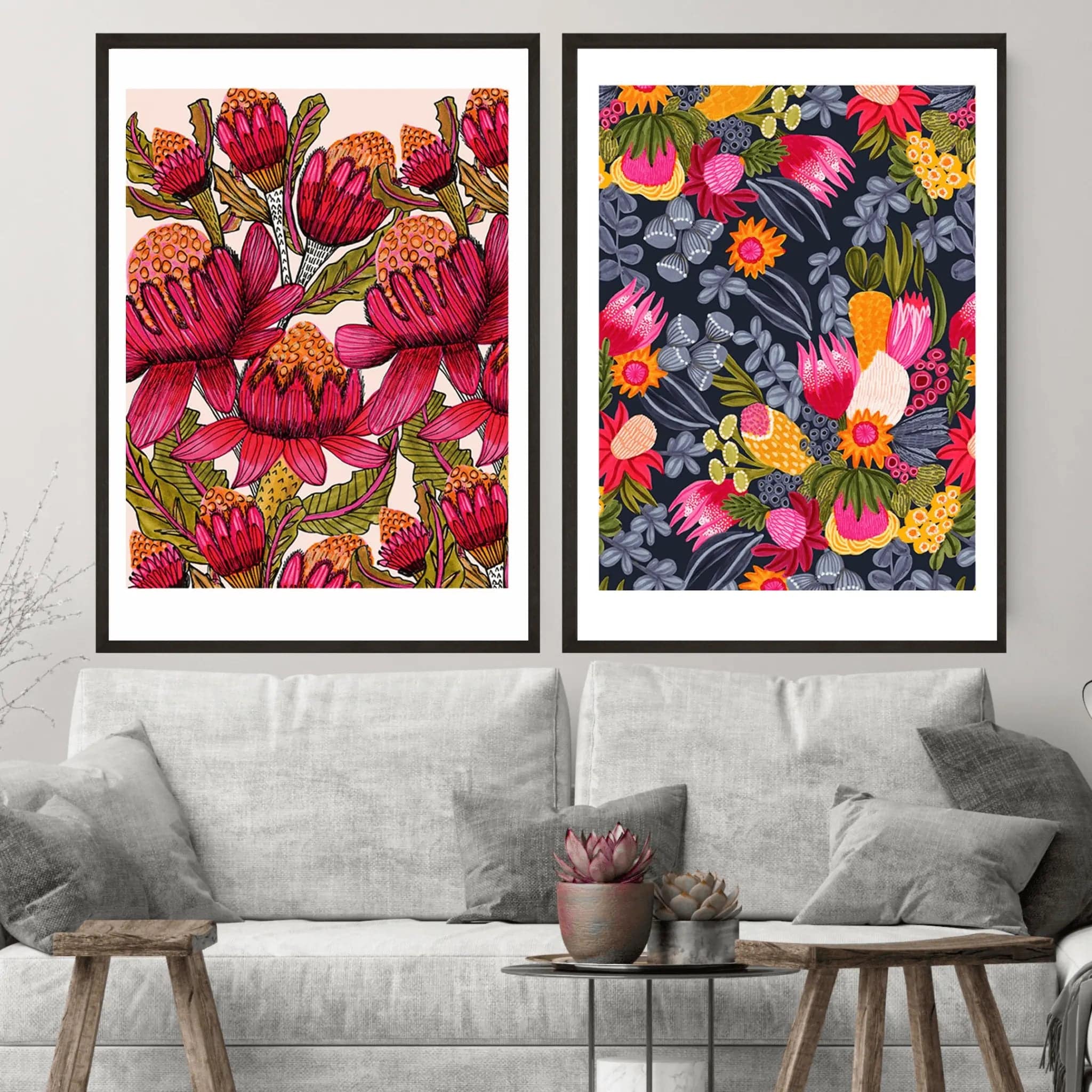 Australian Flora Botanical Wall Art Prints - Premium Nature Decor for Home & Office | Perfect for Living Room, Bedroom & Office Spaces