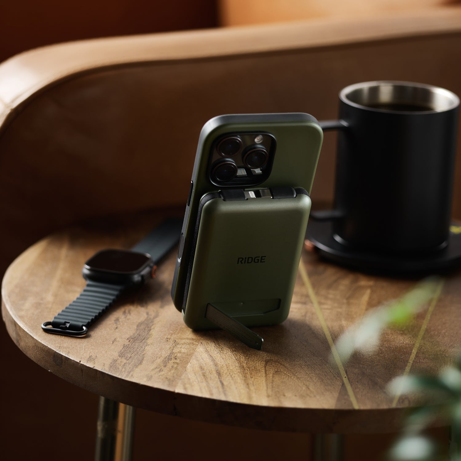 Premium iPhone 16 Pro Max Charging Kit with Fast Charging - Matte Olive Finish | Perfect for Home, Office & Travel Use