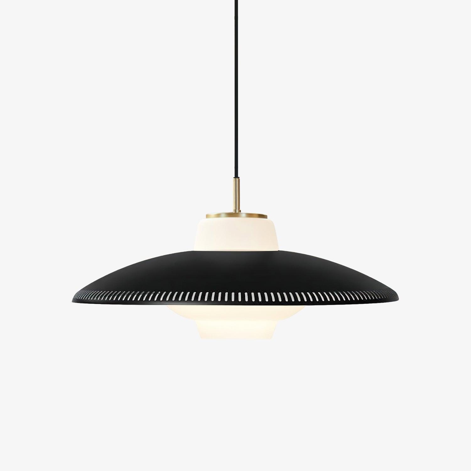 Alien Frisbee Pendant Light - Modern UFO-Inspired Hanging Lamp for Living Room, Bedroom & Dining Room Decor