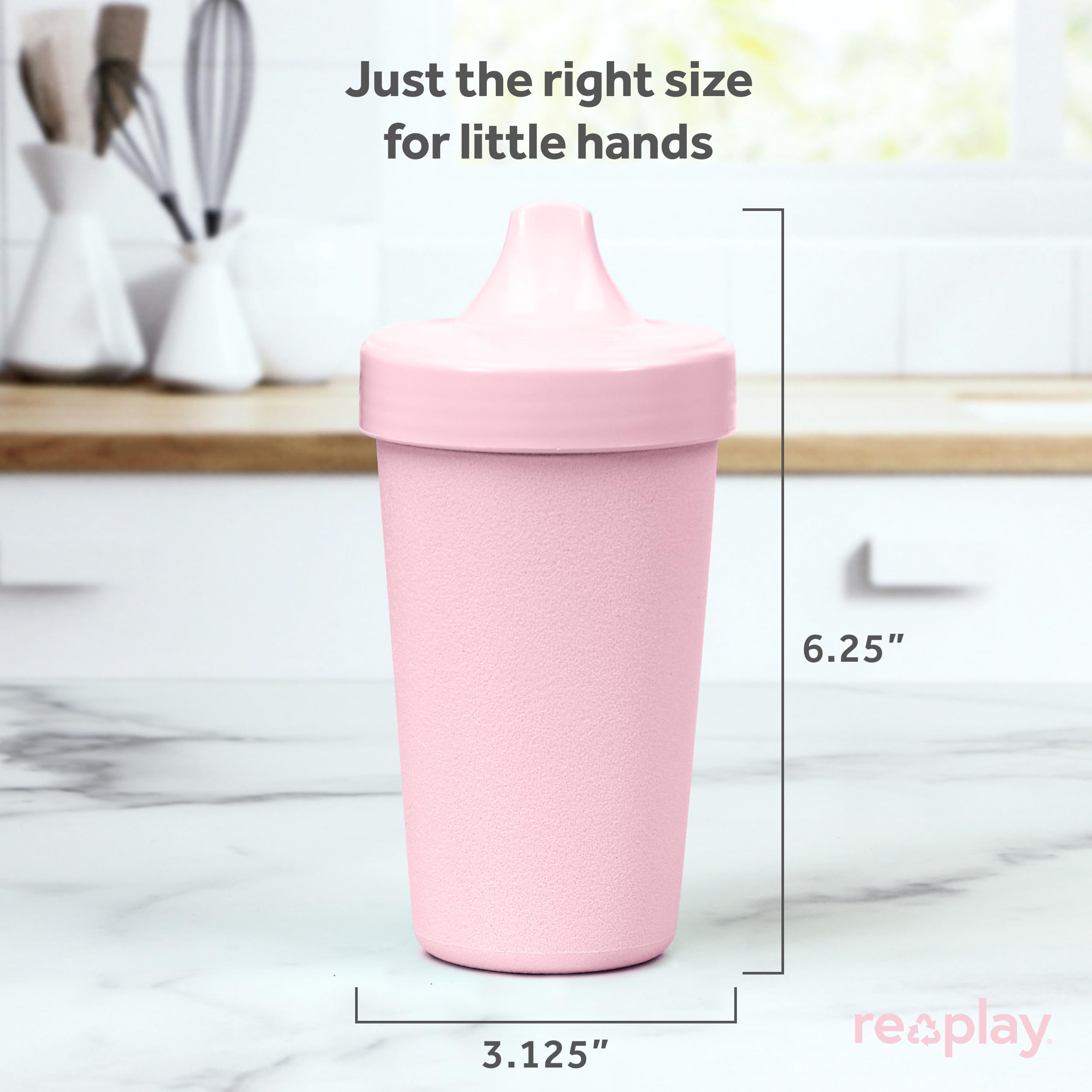 USA Made 10oz Toddler Sippy Cups Set of 3 - BPA-Free Spill Proof Drinking Cups for Kids 1-3 Years - Dishwasher & Microwave Safe Hard Spout Training Cups (Princess Design) - Perfect for Daycare, Travel & Learning Independent Drinking