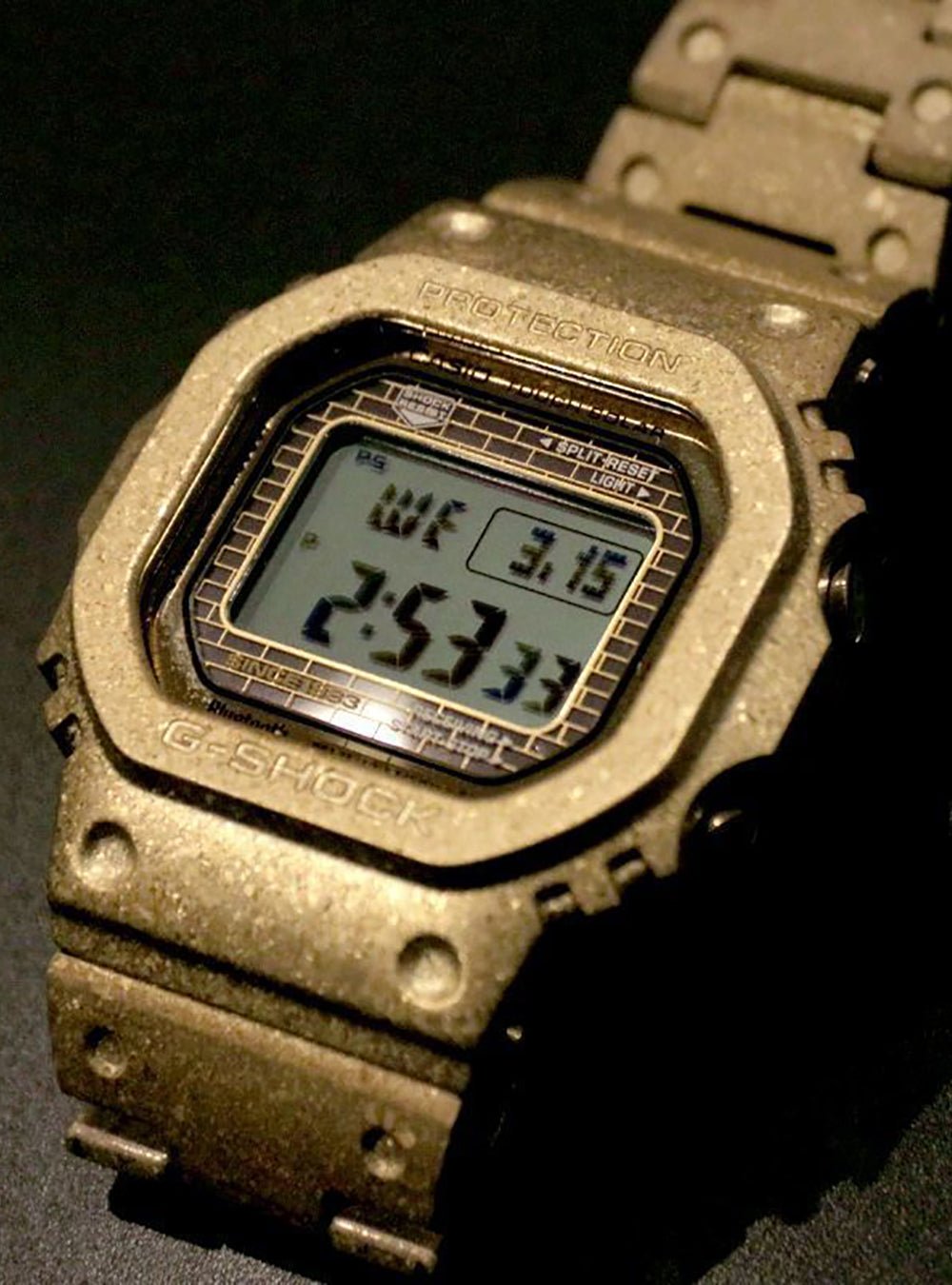 CASIO G-Shock 40th Anniversary Limited Edition GMW-B5000PG-9JR Full Metal Square Watch - Made in Japan, Recrystallized Stainless Steel, Solar Powered, Bluetooth Connectivity - Perfect for Collectors, Outdoor Adventures & Luxury Gifts