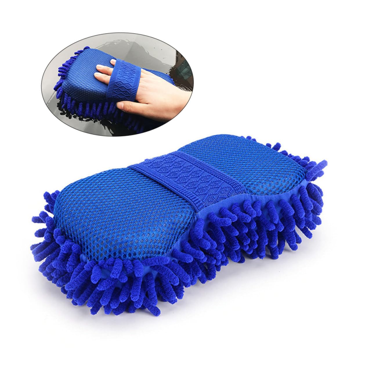 SUPVOX Hair Towel Shammy Towel - Ultra Absorbent Chenille Wash Cloth for Car Cleaning Supplies, Detailing, Drying, and Polishing