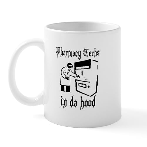 White - Pharmacy Tech's In Da Hood Mug