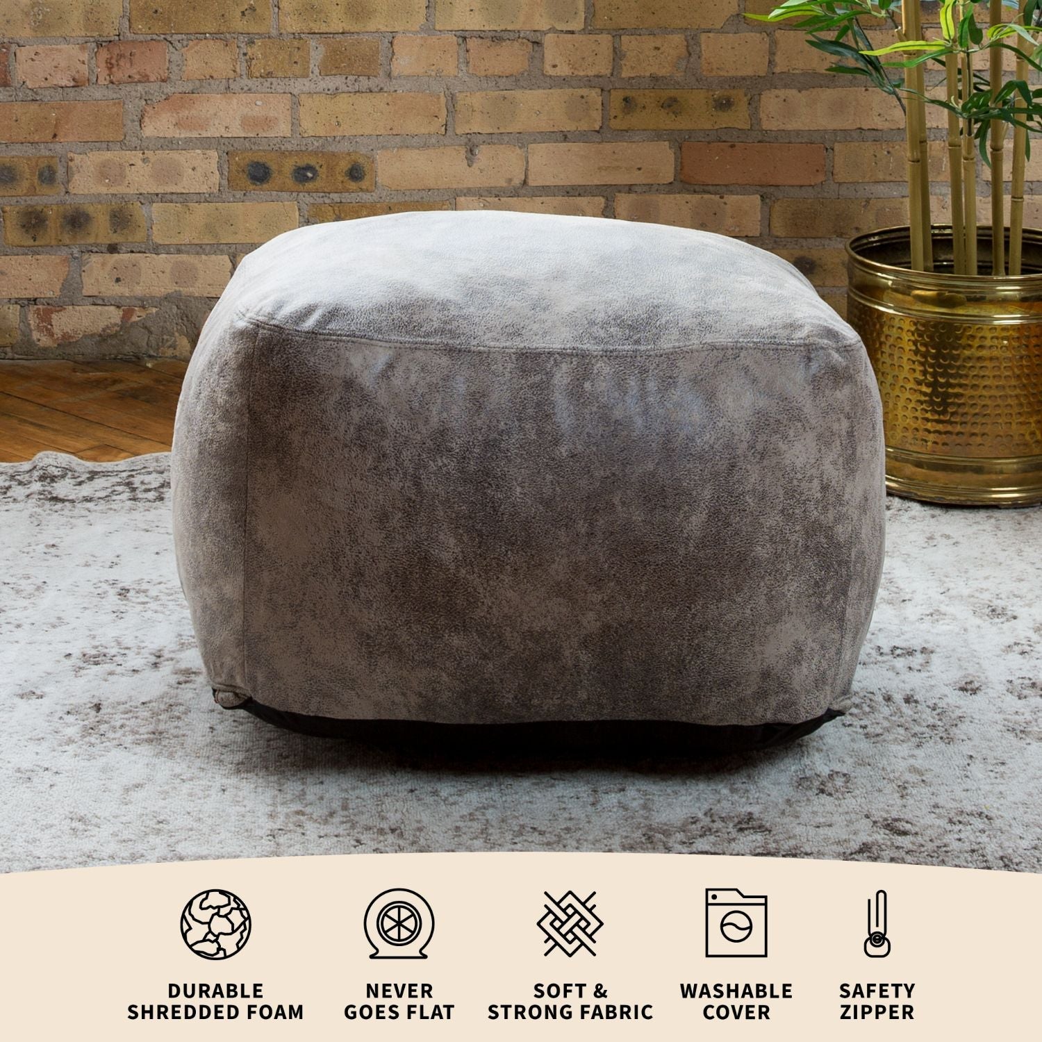 Nestle Loveseat Ottoman - Comfortable Small Sofa with Storage for Living Room, Bedroom, and Office - Perfect for Relaxing, Reading, and Extra Seating