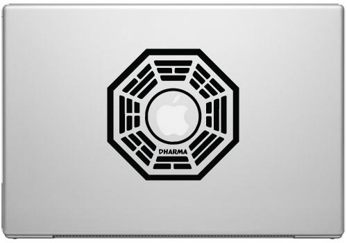 Lost Dharma Initiative Black Vinyl Decal for 13