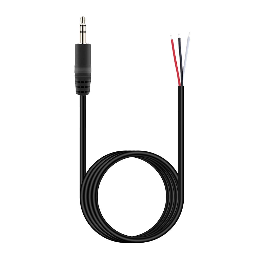 Fancasee 6FT 3.5mm Male to Bare Wire Speaker Cable - TRS Stereo Audio Adapter for Headphones, Headsets, Earphones - Perfect for Home Theater, Car Audio & DIY Speaker Repairs