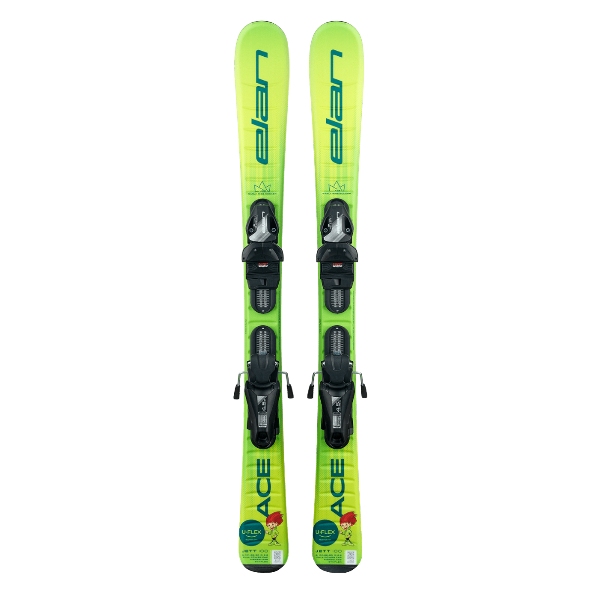 Elan JETT JR SHIFT Ski with EL 7.5 DB828222 Bindings 2025 - Perfect for Junior Skiers on Mountain Slopes