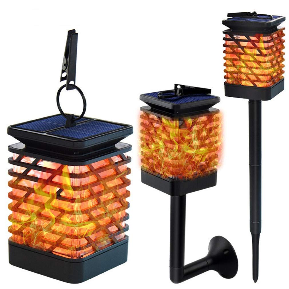 Solar Outdoor Lights 12 LED Flickering Flame Torch Light - Waterproof Landscape Lighting with Auto On/Off - Perfect for Garden, Pathway, Patio, and Backyard Decoration