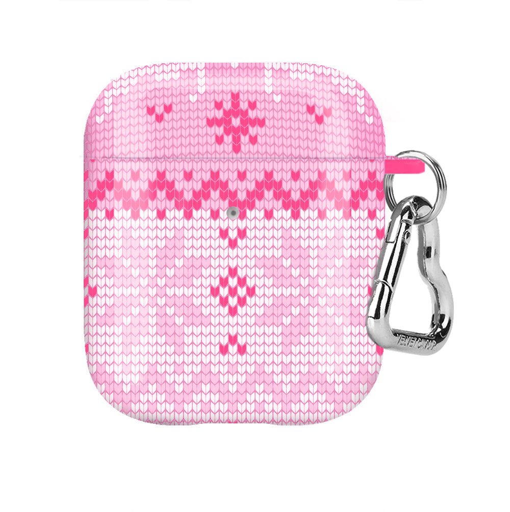 Bubble Gum Sweater AirPods Case - Trendy Knit Cover for AirPods 1/2/3 & Pro - Perfect for School, Work & Travel Accessories