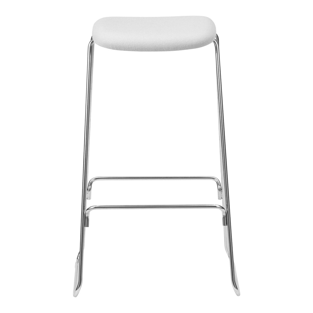 Premium Fully Upholstered Bar Stool with Padded Seat - Modern Kitchen Island & Home Bar Seating for Comfortable Dining & Entertaining
