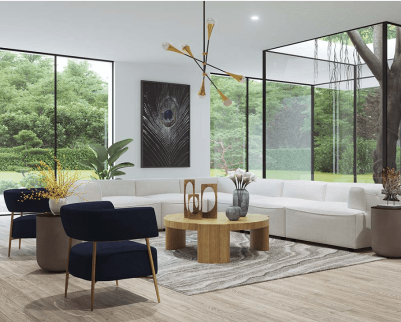 Handmade Designer Natural Wood Coffee Table - Modern Living Room Furniture for Home Decor, Office & Lounge Spaces