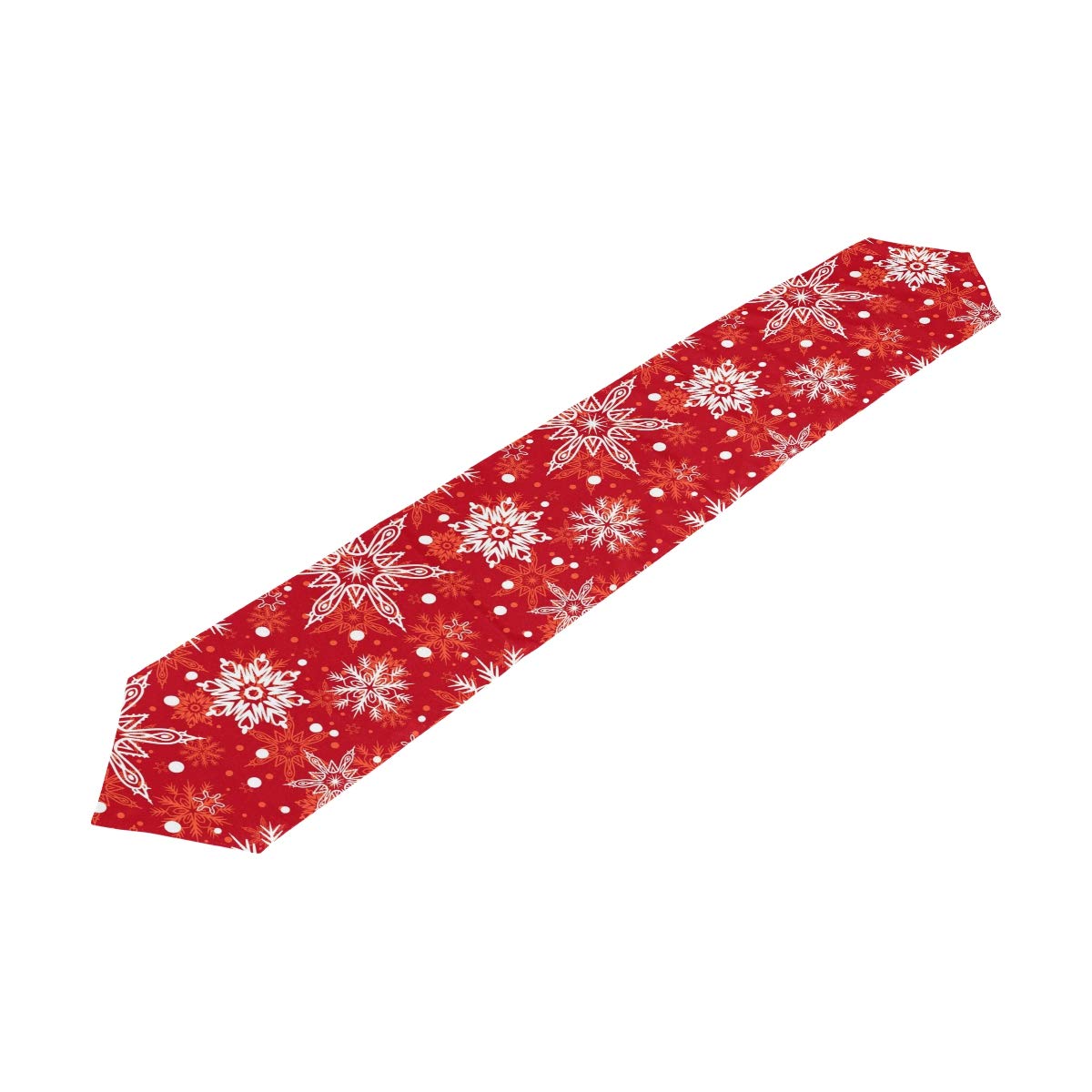 MOYYO 13x90 Inch Snowflake Table Runner - Elegant Christmas Winter Polyester Tablecloth for Dining Room, Coffee Table, Wedding, Birthday & Party Decor - Perfect for Holiday Home Decorations & Banquet Settings