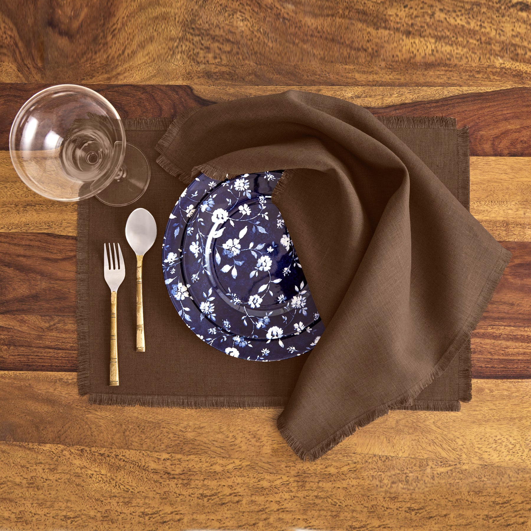 Stylish Fringe Placemats Set of 4 - Boho Chic Table Decor for Dining Room, Kitchen, or Outdoor Entertaining