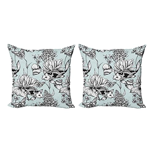 Pale Blue White Black