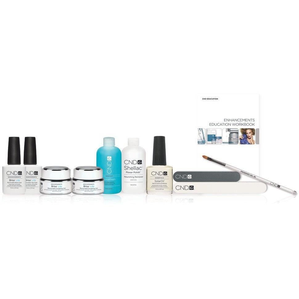CND Brisa Lite Removable Sculpting Pack - 11 Piece Nail Extension Kit for Gel Nails | Perfect for Salon Professionals & DIY Manicures at Home