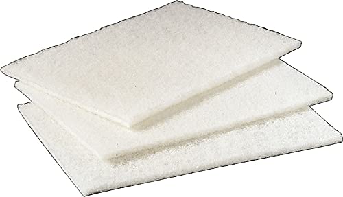 Scotch-Brite Professional Light Duty Cleaning Pads 6x9 Inch - 20 Pack (3 Packs per Carton) - White Non-Scratch Scrub Pads for Kitchen, Bathroom & Household Cleaning