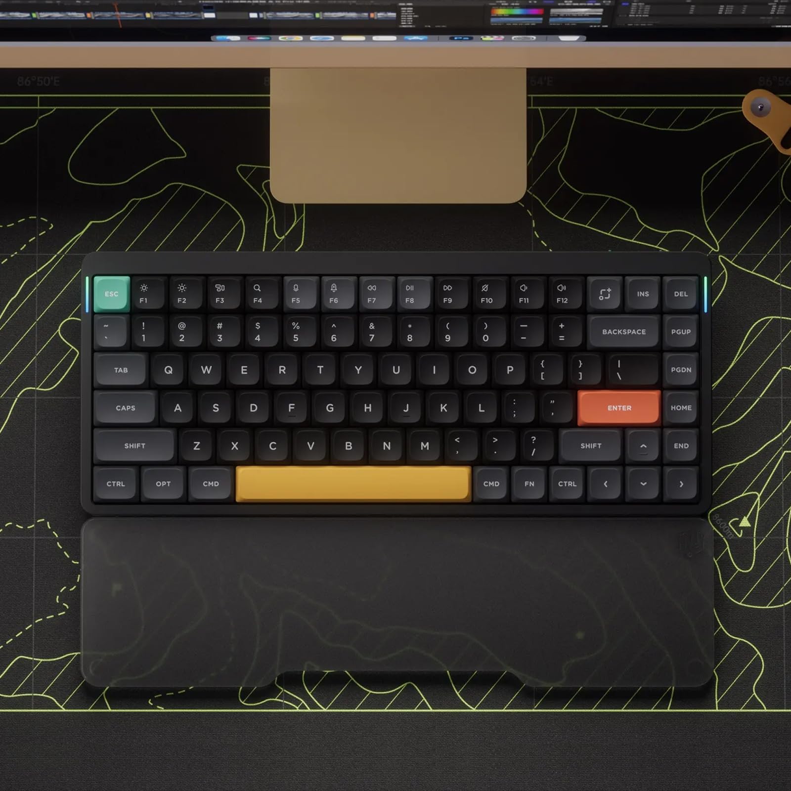 Nuphy Air75 V2 75% Low Profile Wireless Mechanical Keyboard - Bluetooth/2.4G/USB-C RGB Backlit, Gateron Moss Switches, Compatible with Windows/Mac/Linux - Perfect for Office Work, Gaming & Programming