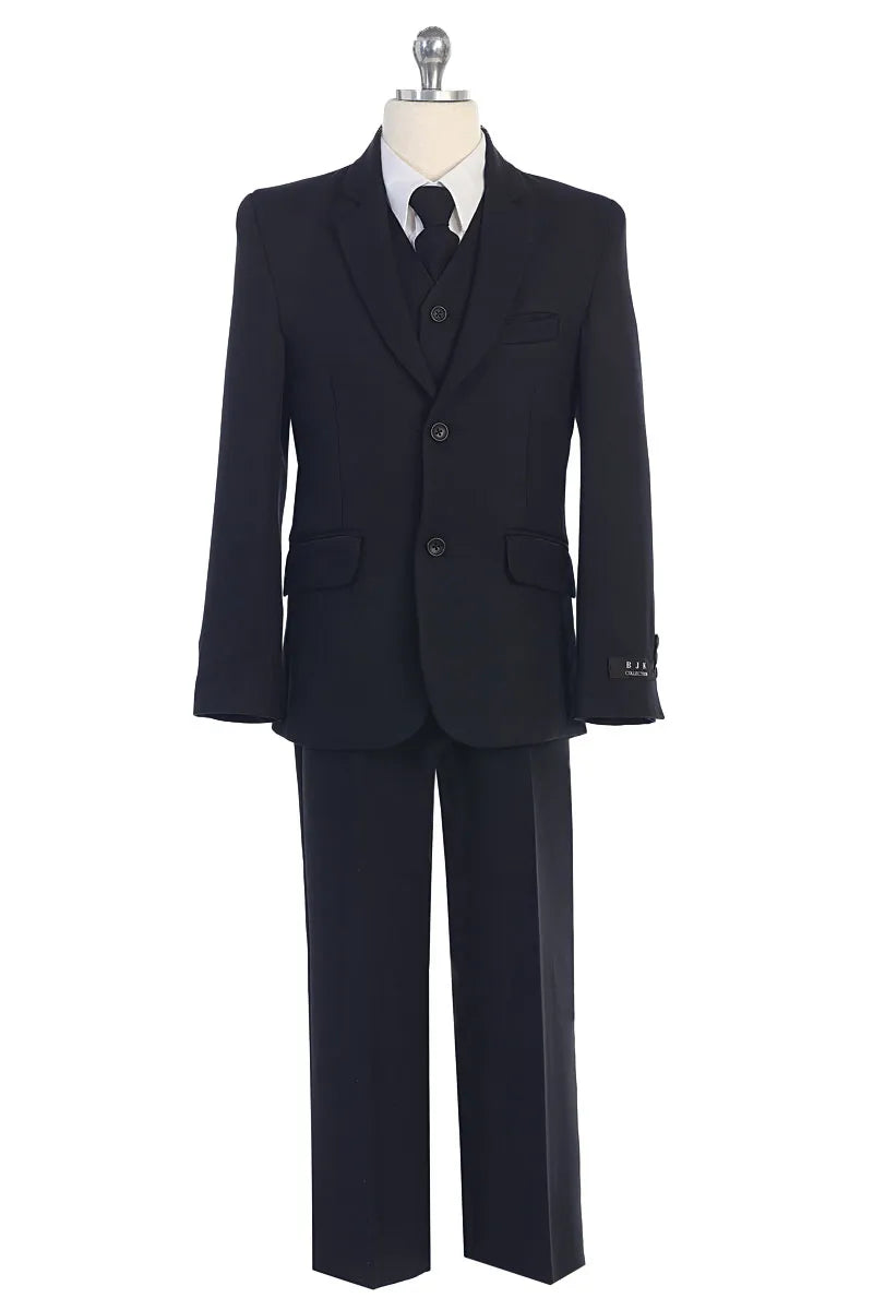 Classic Suit (BJ4005 Husky) - Premium Men's Business Formal Wear for Office, Wedding & Special Occasions