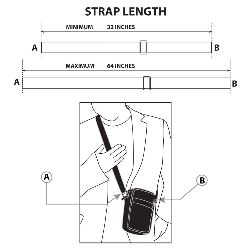 Carroll Shelby Vegan Leather Crossbody Bag - Super Cobra & Text Design - Stylish & Durable for Daily Use, Travel & Casual Outings