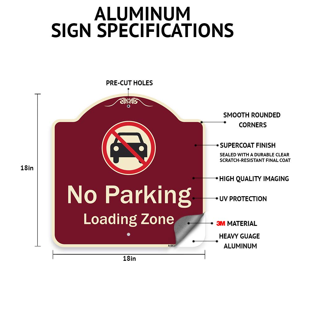SignMission Designer Series Straight Thru Symbol Sign - 18