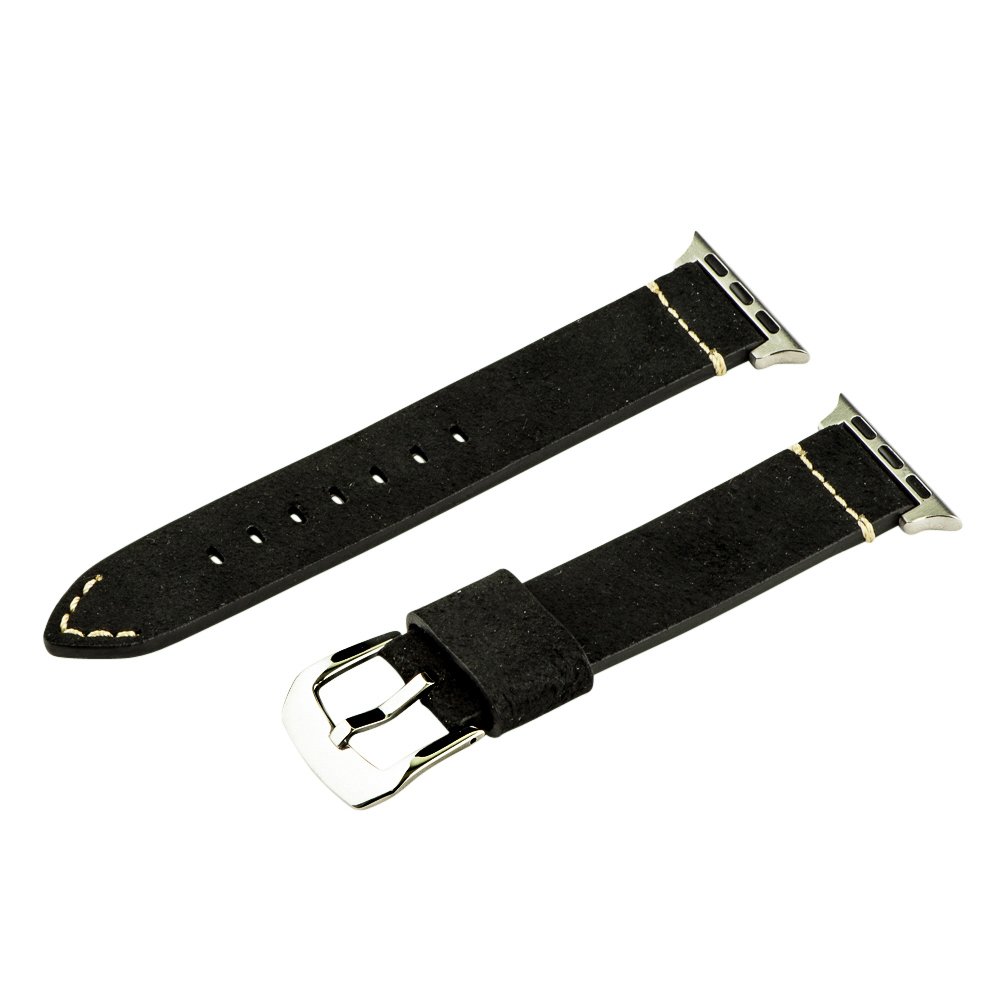 Genuine Leather Apple Watch Band 38mm - Aged Saddle for Men & Women | Work & Casual Wear