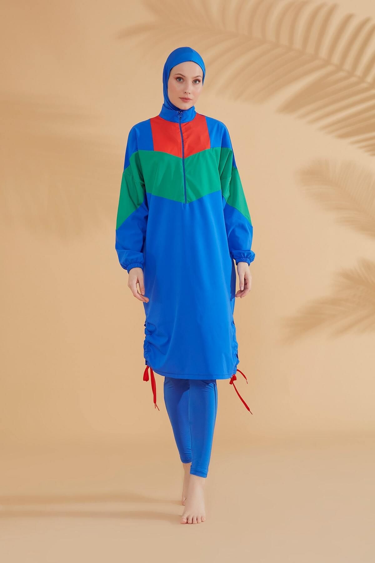 Premium Mayou Burkini Swimsuit Set - Full Coverage Modest Swimwear for Women - Perfect for Beach, Pool & Water Sports